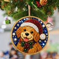 thumbnail image 7 of WEIOUKC 6PCS Wooden Christmas Ornaments Diamond Painting Kits for Adults, Christmas Diamond Art Hanging Pendant DIY Single-Side Craft Kit, for Tree & Wall Decor, 7 of 7