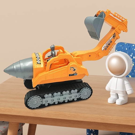 Excavation Drill Truck Toy For Kids Simulation Engineering Vehicle Sliding Excavator Model