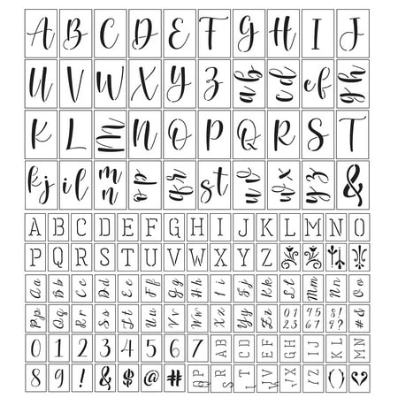 UPC: 0191518397246 | Mixed Font Alphabet Stencils by Craft Smart®