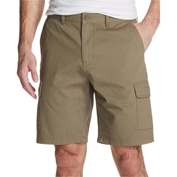 Pantalones cortos de carga informales sólidos resistentes a la intemperie para hombre, verde, 34