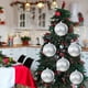 thumbnail image 5 of Adornos navideños de plástico irrompible de 15 cm | Decoraciones navideñas de grado comercial de 150 mm para interiores y exteriores | Bolas de purpurina en rojo, dorado, plateado, azul, rosa y verde, 5 of 5