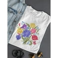 thumbnail image 3 of Vintage Bouquet Spring Flowers T-Shirt Women -Image by Shutterstock, Female Small, 3 of 4