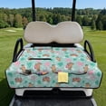 thumbnail image 2 of Yuyamidu Funny Bear Golf Cart Seat Covers with Front Pockets Coconut Tree Golf Cart Seat Towel Blanket for 2-Person Seats Club Car Easy to Carry, 2 of 8