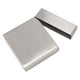 thumbnail image 5 of Estuche de acero inoxidable para 20 cigarrillos, portátil, con tapa abatible, para hombres y mujeres, color plateado, 5 of 14