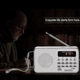 thumbnail image 5 of Portable Digital FM Radio 3W Stereo Speaker MP3 Audio Player Hi-Fi Sound Quality with 1.5-inch Screen Support USB Device TF MMC Card AUX-IN Headphones, 5 of 5