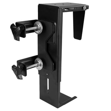 VIVO Steel Adjustable Clamp-on Desk Leg PC Mount, Computer Case CPU Holder