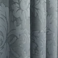 thumbnail image 2 of Flora Scrolling Leaf Jacquard Single Tailored Window Curtain Panel 84"x52", 2 of 2