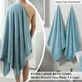 thumbnail image 5 of Green Essen 8 Piece Bath Towel Set Bath Sheet 600 GSM Oversized Thick Bath Shower Towels 35"x 70"- Soft Cozy-Absorbent-Quick Dry-Assorted-Multi-Purpose Hotel Large Microfiber Bathroom Towels Turquoise, 5 of 8