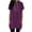 Purple1, variant on Plebaso Womens Short Sleeve Hoodie Tops Drawstring Hooded Tunics Summer Casual Lightweight Pullover for Women