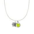 thumbnail image 1 of Precious Stars Sterling Silver World's Greatest Mom and August Birsthstone Charm Necklace, 1 of 4