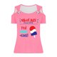 thumbnail image 4 of Tops de Hombro Frío para las Mujeres Día de la Independencia Impreso Fuera Del Hombro Blusa con Cuello en V, Fuera Del Hombro de las Mujeres, 4 of 4