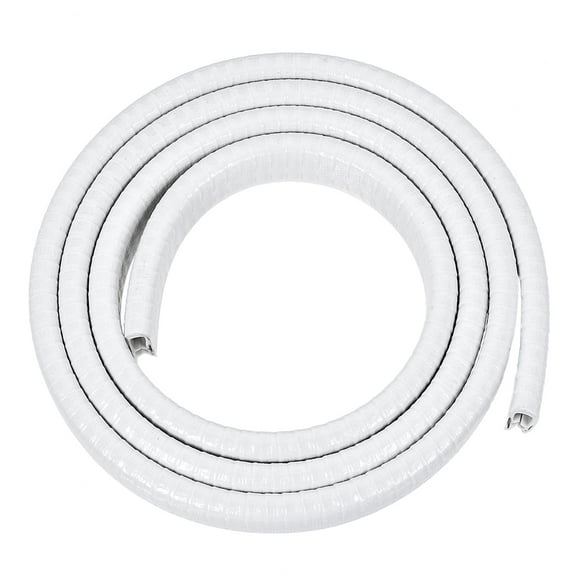 Unique Bargains Edge Trim U Seal Extrusion White U Channel Edge Protector PVC Plastic w Iron Sheet Fits 3/64''-9/64'' Edge 3.3Ft/1M