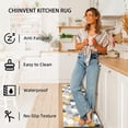 thumbnail image 4 of Black and Gold Marble Kitchen Mat Geometric Kitchen Rugs Set of 2 Cushioned Comfort Floor Waterproof Non-Slip Modern Polygons Runner Decor for Office Sink Laundry,17.3" x28" + 17.3" x 47", 4 of 6