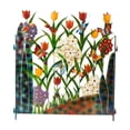 thumbnail image 1 of Panneau de Clôture avec Feuilles Papillon Garde-Corps en Fer Forgé, 1 of 8