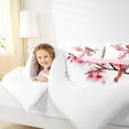 thumbnail image 5 of Manfei Cardinal Bird Bedding Comforter Set,Country Cherry Blossom Twin Comforter Sets,White Pink Red Bedding Set For Girl Teens,Breathable Home Decor Reversible,2-Piece, 5 of 9