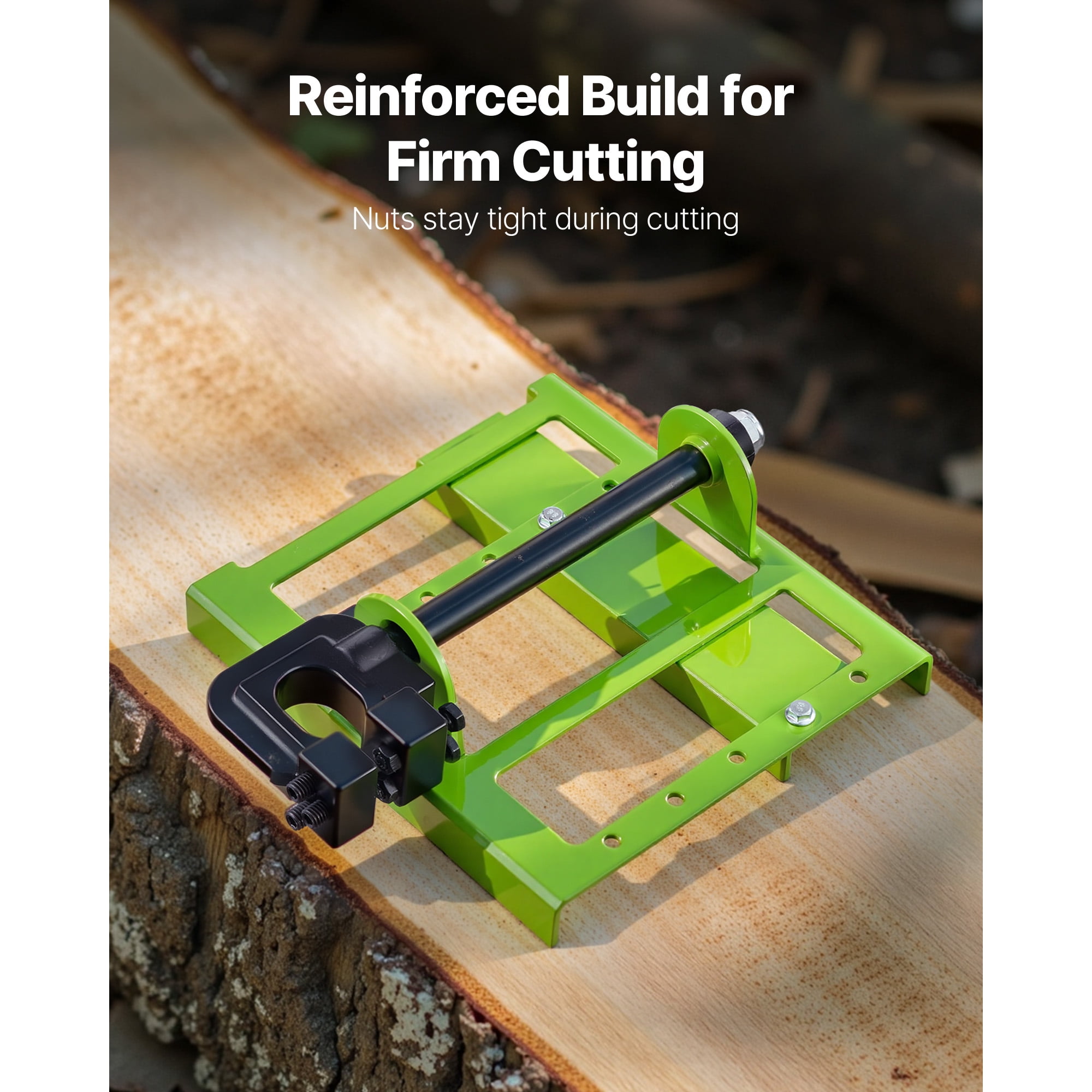 KFFKFF Adjustable Chainsaw Mill, 2-6 in Width, Vertical Lumber Cutting Guide, Portable Timber Saw Attachment, Durable Cast Iron Tool for Wood Cutting and Construction Projects