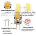 thumbnail image 4 of GRV 10PCS G4 COB1505 2W LED Light Bulbs Equivalent to 20W Halogen Bulb,Super Bright AC12V/DC12V 3000K Warm White Bulbs Replacement for RV Indoor Lights and Outdoor Landscape Lighting, 4 of 6