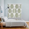 thumbnail image 5 of Curtains 84 Inches Long 2 Panels, Sage Green Dahlia Grommets Window Treatment Curtain, Country Grey Flowers Floral Farmhouse Thermal Curtains Drapes for Living Room/Bathroom, 5 of 9