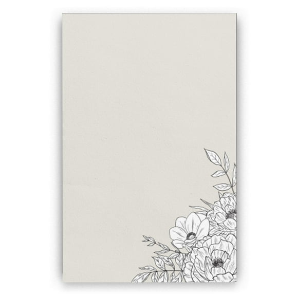 Dashleigh Lux Floral Notepad, 4x6 inches, 100 Sheets