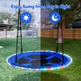thumbnail image 3 of KloKick 700lbs 40" Saucer Tree Swing for Kids & Adults – Durable Outdoor Swing with LED Lights, 2 Tree Hanging Straps. Blue, 3 of 8