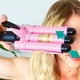 thumbnail image 5 of TOP4EVER Rizador de 3 barriles, herramienta rizadora de cabello de 1 pulgada, ondulador para mujeres, ondas de playa con dos configuraciones de temperatura, rosa, 5 of 5