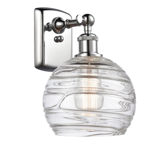 Innovations 516-1W-PC-G1213-8-LED Deco Swirl 1 Light Sconce part of the Ballston Collection, Polished Chrome