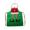 thumbnail image 1 of Delantal navideño con decoración de limpieza para adultos, delantal con babero, creativo y festivo para cocina. Verde, 1 of 9
