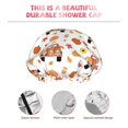 thumbnail image 3 of Kdxio Cute Gnomes In Red Truck Print Shower Cap for Women,Elastic and Reusable,Double Waterproof Layers Bathing Hat, 3 of 6
