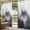 White, variant on Dark Green Pine Forest Outdoor Curtains for Patio Waterproof, Grommet Outdoor Privacy Panels, Misty Tree Clouds Nature Weatherproof Outside Curtains for Porch/Cabana 54"Wx108"L, 2 Panel