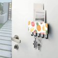 thumbnail image 5 of Pineapple and Strawberry Mail Holder Organizer Wall Mount with Shelf Key Holder Key Rack with 5 Key Hooks for Wall Decorative, 5 of 6