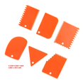thumbnail image 3 of CHUANK 6pcs Fdit Orange Plastic Clay Scraper Set  Soft Clay Sculpture Tools with Handle for Carving and Shaping, 3 of 7