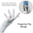 thumbnail image 3 of Women UV Sun Protection Gloves, Non Slip Ice Silk Sunblock Long Gloves, Touchscreen Full Finger Cycling Gloves Cooling Arm, 3 of 5