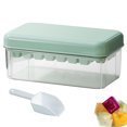 thumbnail image 1 of Bandeja de cubitos de hielo con tapa y cubo - Bandejas de hielo apilables de fácil liberación para congelador - Molde de cubitos de hielo MFZFUKR BST3022000-3, 1 of 6