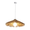thumbnail image 2 of Lámparas colgantes simples naturales, candelabro E27, lámpara de techo, lámpara colgante tejida a mano para , decoración de cocina Beige Gloria Colgante de luz, 2 of 6