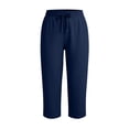 thumbnail image 5 of BUIGTTKLOP Womens Yoga Capri Pants with Pockets Summer Drawstring Capris Joggers Lounge Cropp Pants, 5 of 8