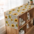 thumbnail image 6 of Table Runners 70 Inches Long Dress Scarves, Brown Yellow Sunflower Farmhouse Coffee/Dining/Kitchen Table Decor, Holiday Table Runner, Summer Botanical Farmhouse Floral 13x70 Inch, 6 of 9