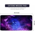 thumbnail image 2 of Extended Gaming Mouse Pad(35.4x15.7 in), Large Desk Pad Laptop Computer Keyboard Mat Waterproof Desk Decor Writing Pad for Work, Game, Office, Home - Galactic, 2 of 6
