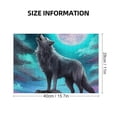 thumbnail image 2 of WYYP Wolf Moon Fantasy Art Wooden Puzzle Challenging Difficult Wood Puzzles for Adults 300 PCS, 2 of 6