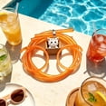 thumbnail image 4 of Novelty Silly Straw Glasses, Reusable Creative Drinking Straws with Cute Charms, Fun Party Favors for Adults and Teens(Orange), 4 of 4