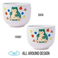 Silver Buffalo Pokemon Snorlax Relaxing and Eating Food Ceramic Ramen