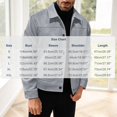 thumbnail image 3 of Hulanddfd Men's Faux Suede Jacket Turn Down Collar Button Down Casual Trucker Coat Fall Winter Outerwear, 3 of 5