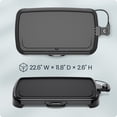 thumbnail image 6 of Chefman All-Purpose 10" x 20" Nonstick Extra-Large Griddle, Black, 6 of 6