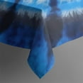 thumbnail image 5 of Blue White Tie Dye Spiral Pattern Square Tablecloth,Waterproof Square Table Cover,Wipeable Spillproof Washable Table Cover for Home Kitchen Party Decor 42"X42"(107x107cm), 5 of 6