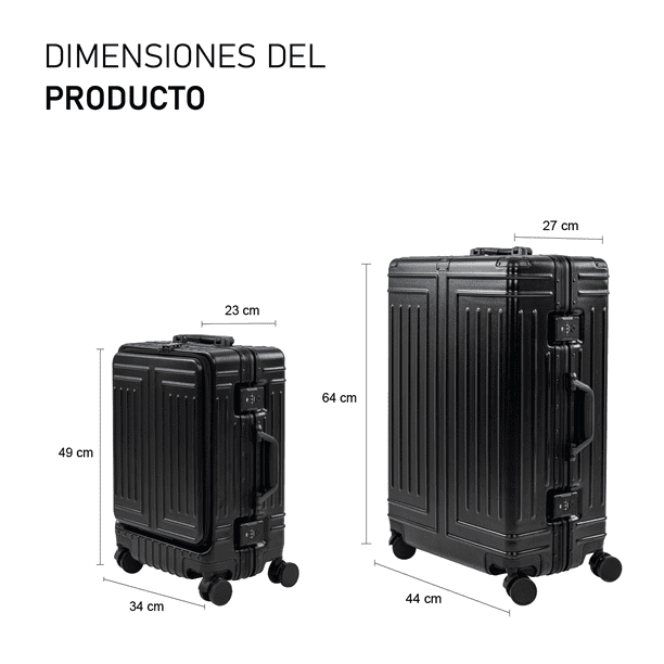Medidas equipaje de mano en pulgadas sale