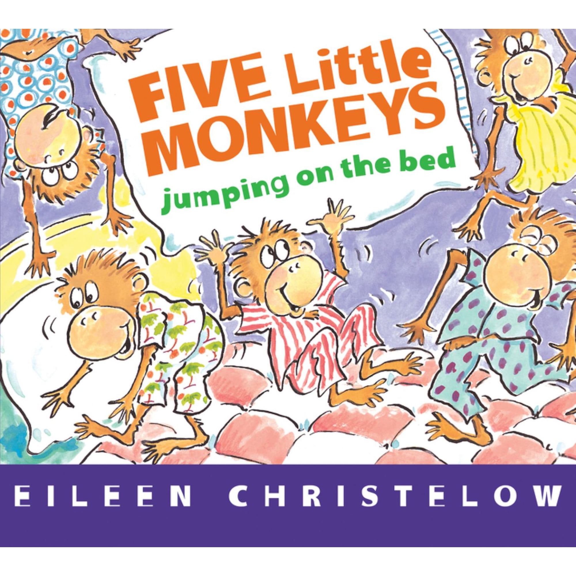 Five Little Monkeys Jumping on the Bed (Board Book)