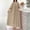 Khaki, variant on Oplxuo Women Oversized Maxi Dress Long Floor Length Dresses Casual Loose Baggy Crew Neck Summer Swing Beach Dress