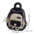 thumbnail image 2 of Kids Backpack for Girls Boys, Cute Beaded Mini School Bag, Lightweight Oxford Cloth Daypack with Pearl Chain, Travel Outdoor Kindergarten Primary School Essentials, 2 of 8