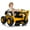 Yellow, variant on Roromall Kids Ride on Excavator, 12V 10AH Electric Toy Excavator, 4WD Battery Powered Sand Digger with Spring Suspension, Remote Control, Bluetooth, Music for Boys & Girls
