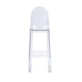 thumbnail image 2 of Ghost Stool 26 " Clear Plastic Acrylic Dining Chair Bar Stool, 2 of 3