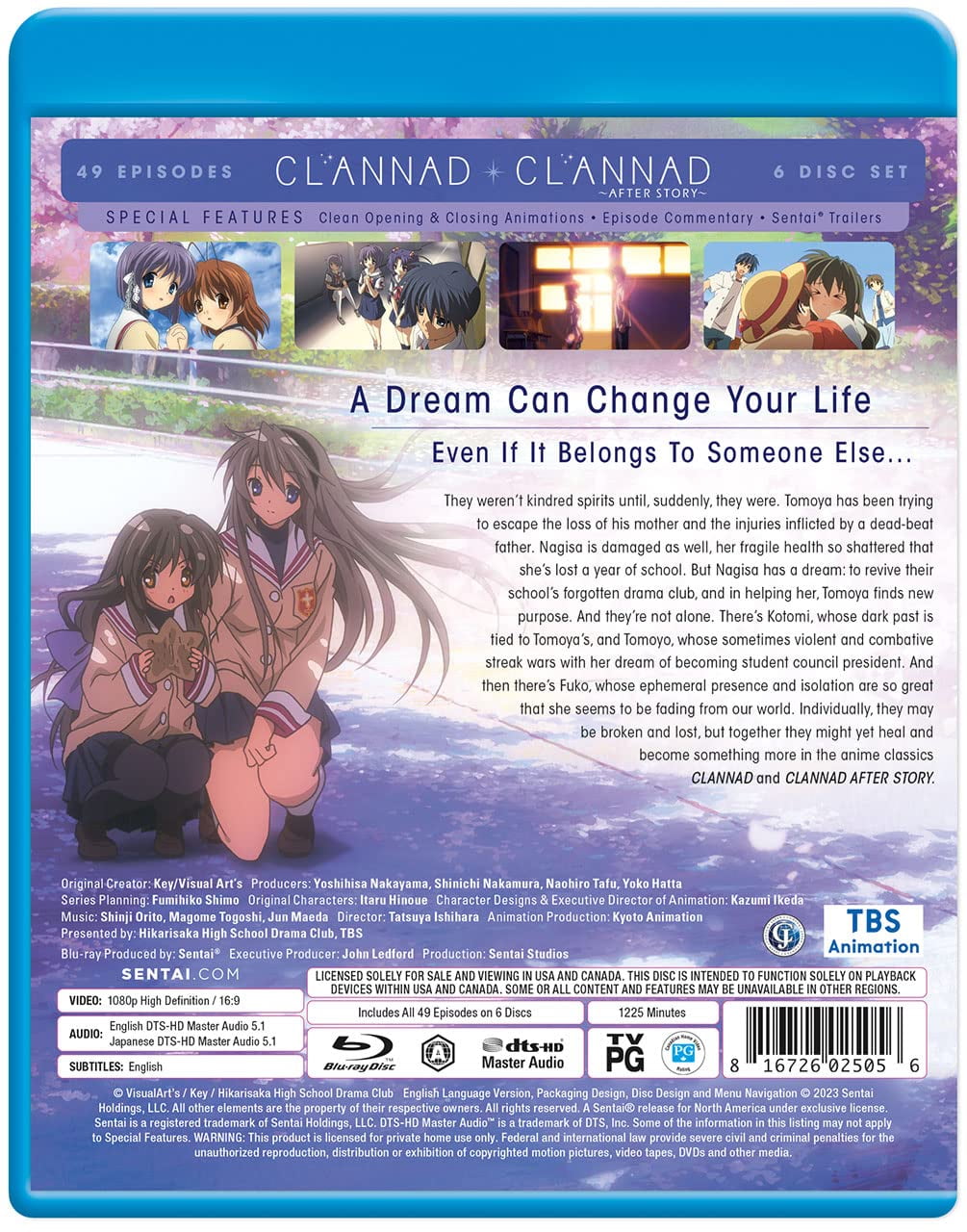 新品BD 【CLANNAD -クラナド-】第1+2期 全49話BOX！新盤 北米版ブルーレイ アニメ CLANNAD Blu-ray BOX : Clannad: Complete first